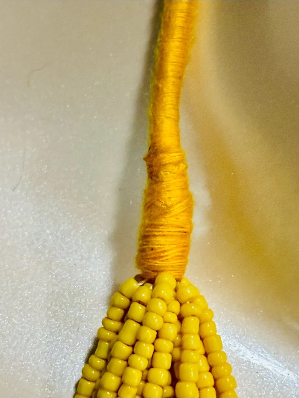 Bright Yellow Multi-Strand Beaded Necklace - Contemporary Women’s Jewelry